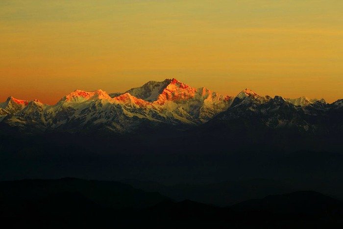 Sunrise at Khangchendzonga