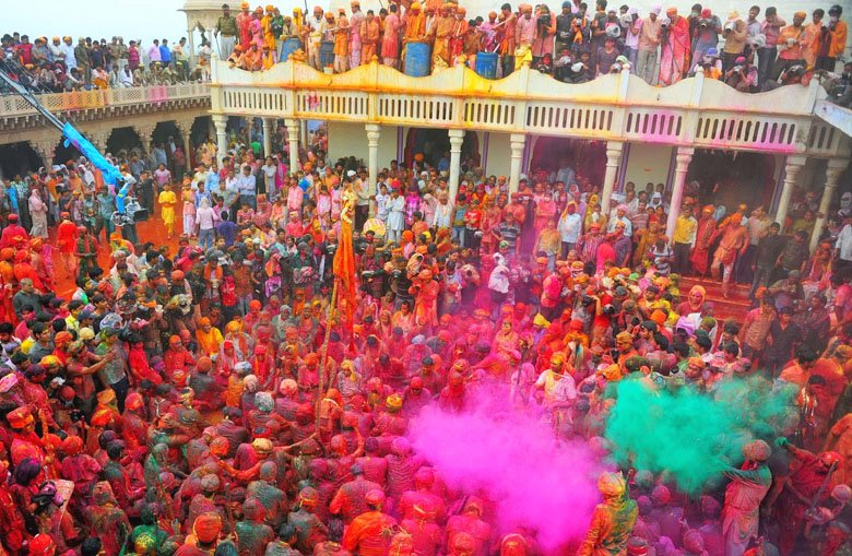 Holi Festival in Vrinadavan