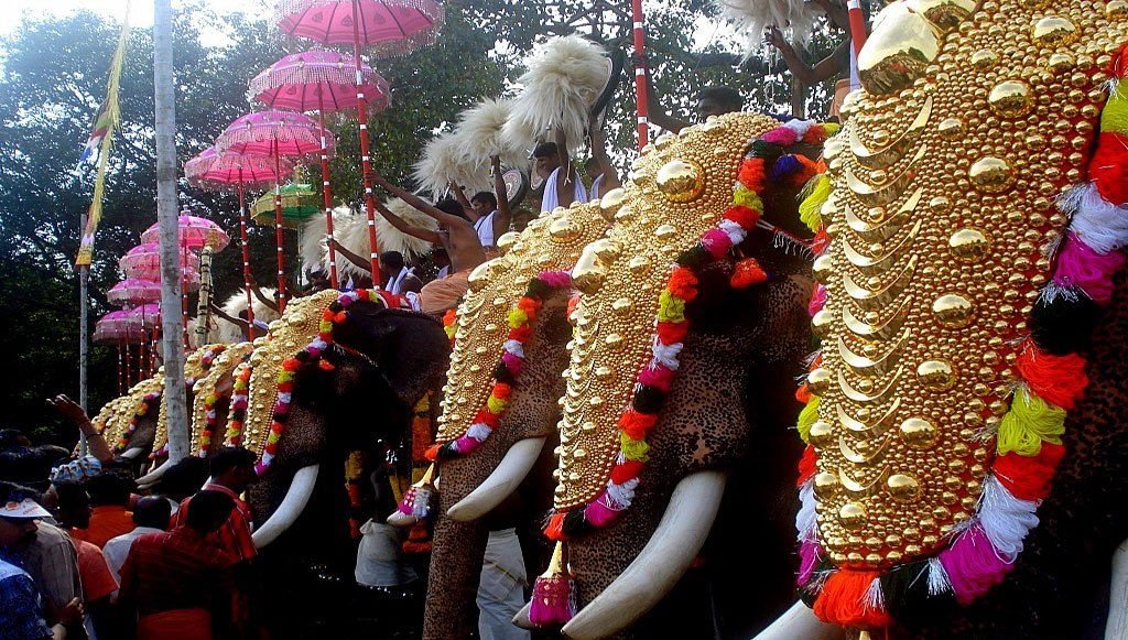 Thrissur Pooram in kerala