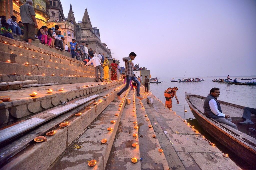 Varanasi during Diwali