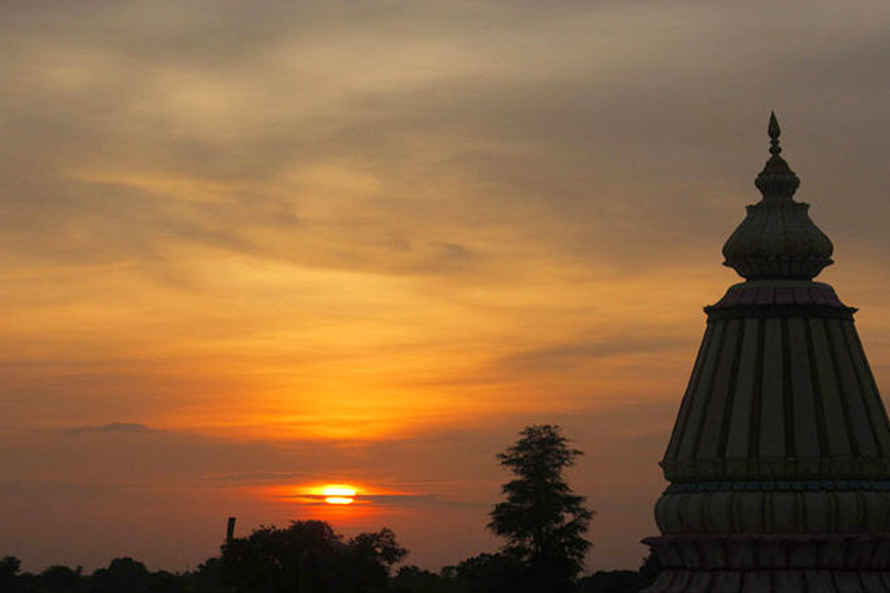 Sunset at Hanuman Garhi, Nainital