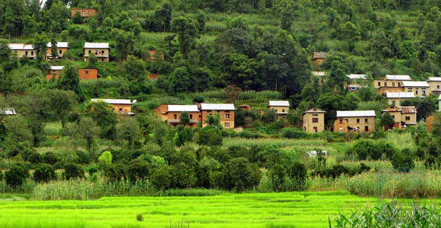 Balthali village in Nepal