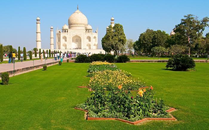 Image result for Taj mahal gardens
