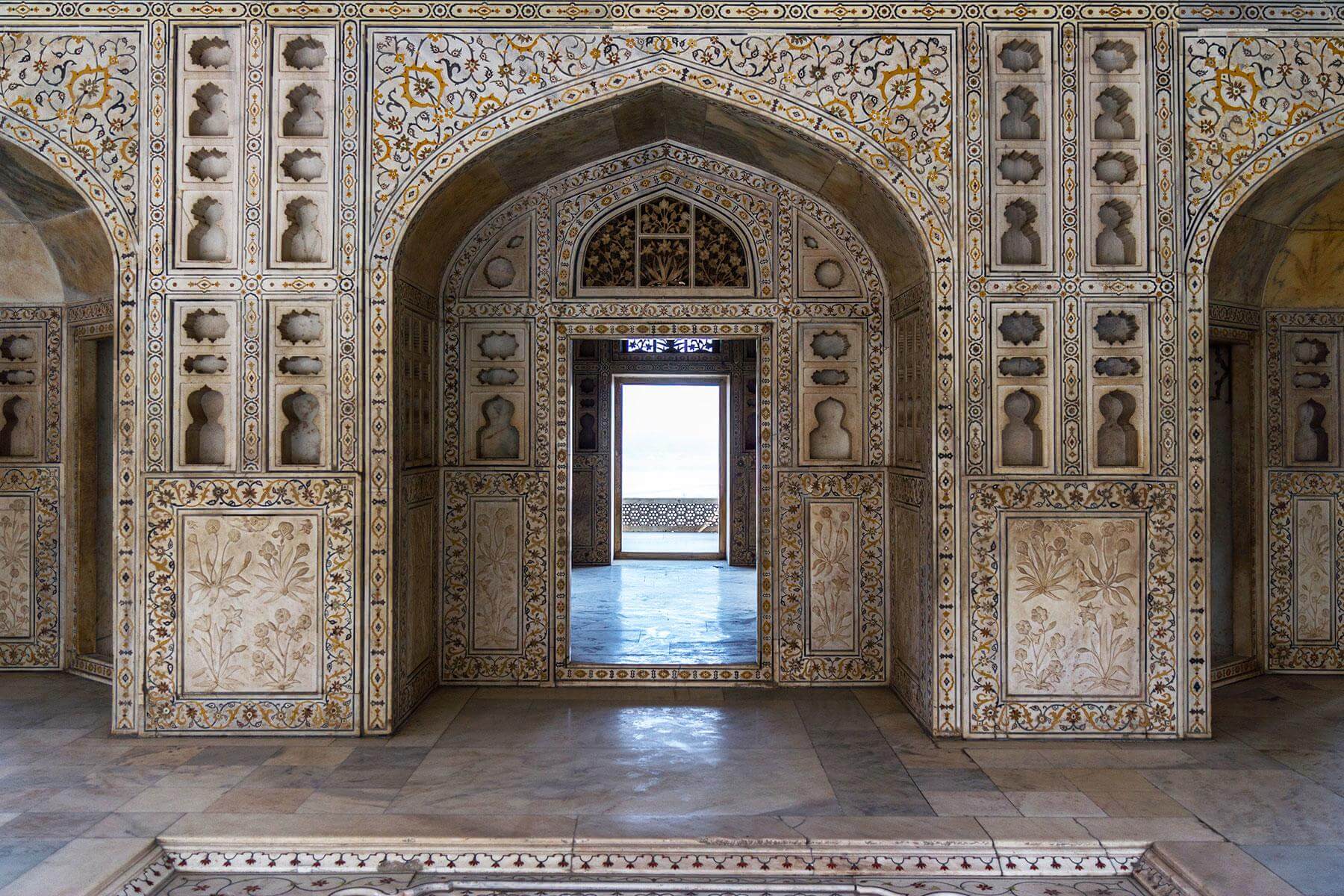 Inside View of the Taj Mahal