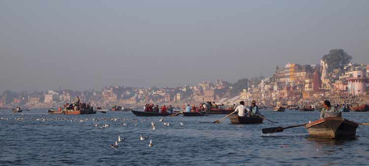 Morning boat ride in Varanasi